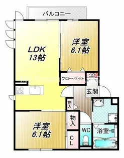 Wisdom-M【102号室】の間取り