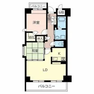 ベルパージュ龍造寺【0903号室】の間取り