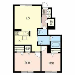 シャーメゾンさくら【0102号室】の間取り