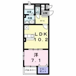 ヴェルナール赤羽【303号室】の間取り