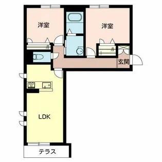 サンフェリーチェ篠山【0105号室】の間取り