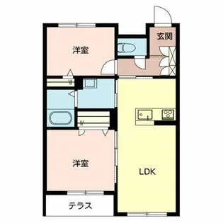 グランド ハピネス【0105号室】の間取り