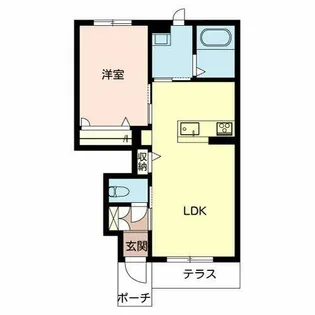 シャーメゾンライグラス【0102号室】の間取り