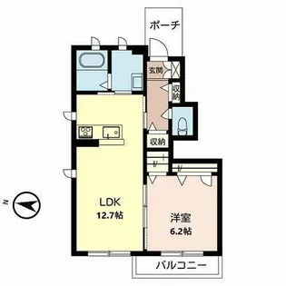 シャーメゾン大磯【0105号室】の間取り