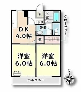 プランドール・M【2階】の間取り