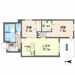 キラナ【0101号室】の間取り