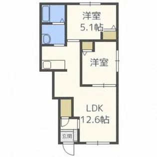 プランドール【2階】の間取り