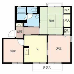 フォレスタ森本【1101号室】の間取り