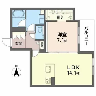 シャーメゾンステージ清水【0301号室】の間取り