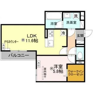 トリシア千躰【3階】の間取り
