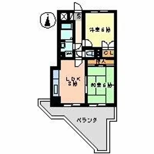 ディーベス23【5階】の間取り