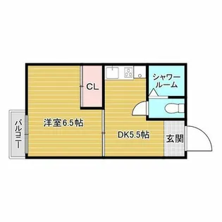 フラッツ星住【2階】の間取り