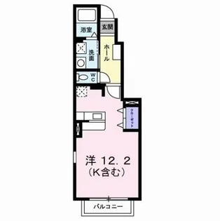 Sone ApartmentC【1階】の間取り
