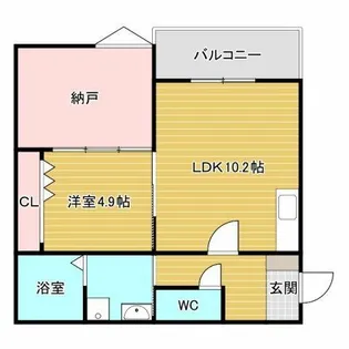 ボヌール緑地公園【1階】の間取り
