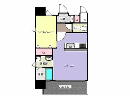 アクシオ小倉【8階】の間取り