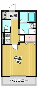 クレリア神戸【1階】の間取り