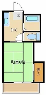 コーポ雲竜【103号室】の間取り