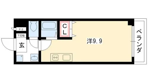 VILLAGE MEISEI【302号室】の間取り