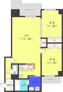 Square Ms614II【7階】の間取り