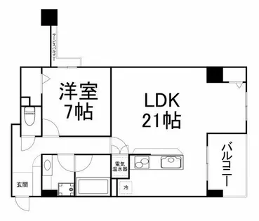グレンパーク梅田北【7階】の間取り