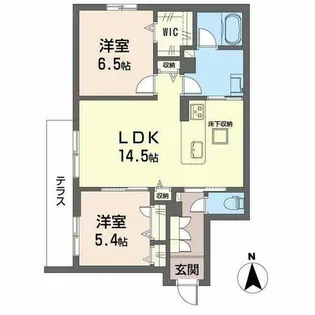 シャーメゾンラフォレ【1階】の間取り