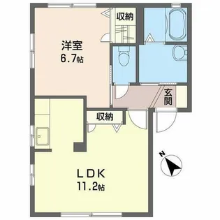 ブルーム州見台【0101号室】の間取り