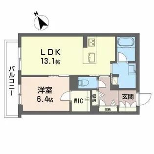 シャーメゾン ヴィラ学園前【0305号室】の間取り