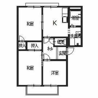 ラフォーレ【0102号室】の間取り