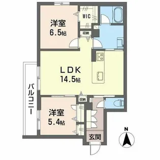 シャーメゾンラフォレ【0201号室】の間取り