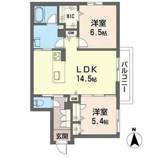 シャーメゾンラフォレ【2階】の間取り