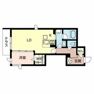 Shamaison Hoshida【0102号室】の間取り