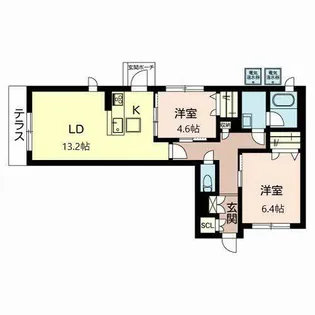 Feliseed Prugna【0103号室】の間取り