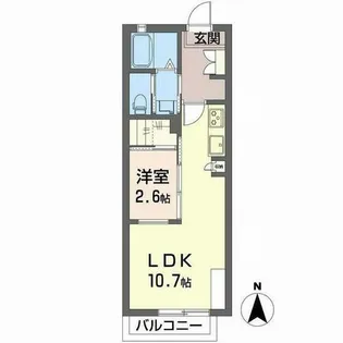 メゾン綾小路【0206号室】の間取り
