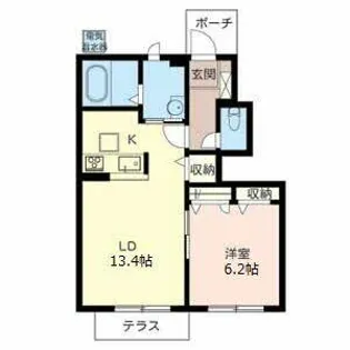 シャーメゾン西明石II【F102号室】の間取り