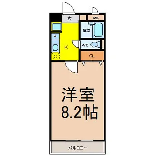愛知県名古屋市千種区東山通5丁目【マンション】の間取り