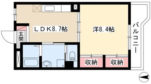 グッドウイング【203号室】の間取り