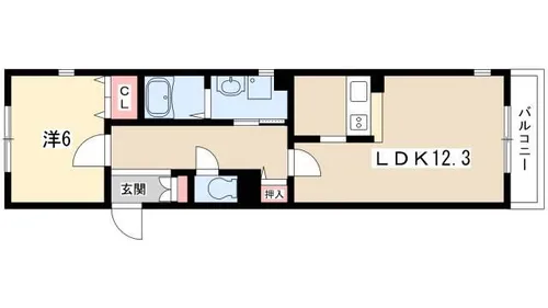 ミヤビ【102号室】の間取り