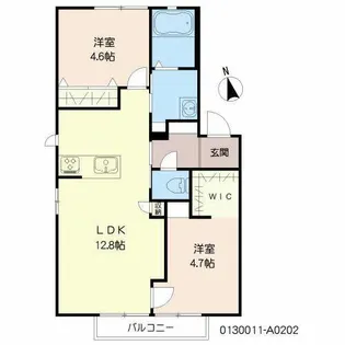 シャルマンM・Y【A0202号室】の間取り