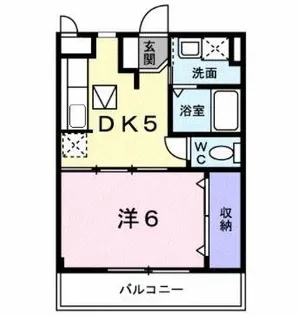 カーサ・フィオーレⅡ【1階】の間取り