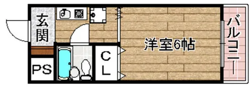 ウッディー・ヴィレッジ【3階】の間取り