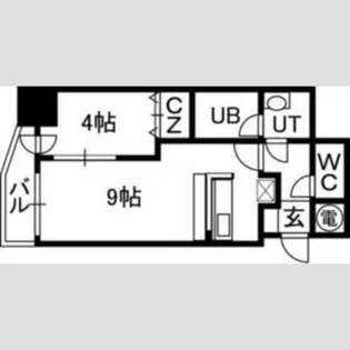 アルファタワー札幌南4条【11階】の間取り