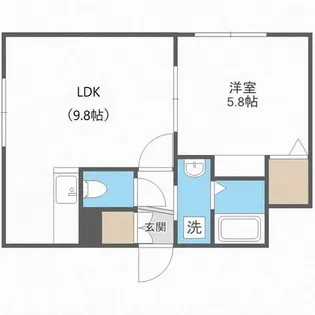 ラインズ円山【3階】の間取り