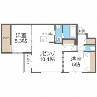 ビッグレジデンス山の手【4階】の間取り