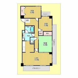 メモラーブル箕面【3階】の間取り