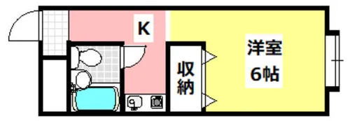 ハイム多摩【1階】の間取り