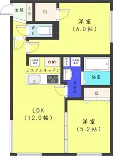 pasa’pas24【2階】の間取り