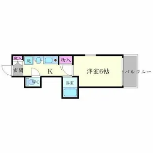 エステムコート大阪城南Ⅱ【7階】の間取り