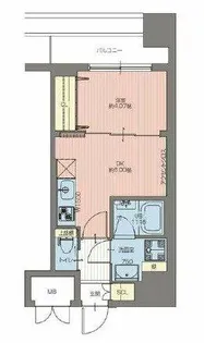 Vinoプレジオ本町【8階】の間取り