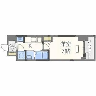 TLRレジデンス本町WEST【8階】の間取り