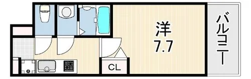 リヴェント尼崎【6階】の間取り